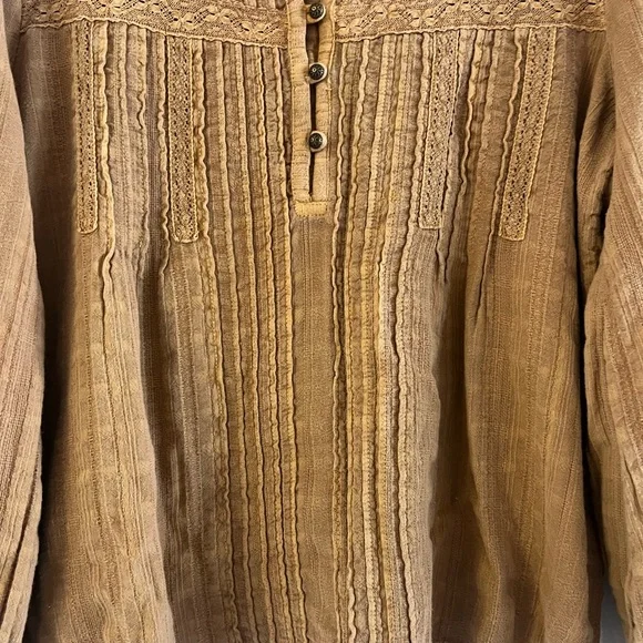 Anthropologie
Eze Sur Mer ochre long balloon sleeve peasant top. Size XS. EUC - Picture 3 of 7
